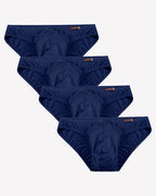 Men's Underwear 4 Pack Low Rise Microfiber Ice Silk Hip Briefs