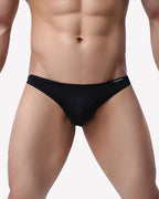 Men's Briefs 4 Pack Classic Low Rise Stretchy Nylon Hip Underwear