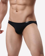 Men's Briefs 4 Pack Classic Low Rise Stretchy Nylon Hip Underwear