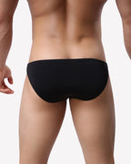 Men's Briefs 4 Pack Classic Low Rise Stretchy Nylon Hip Underwear