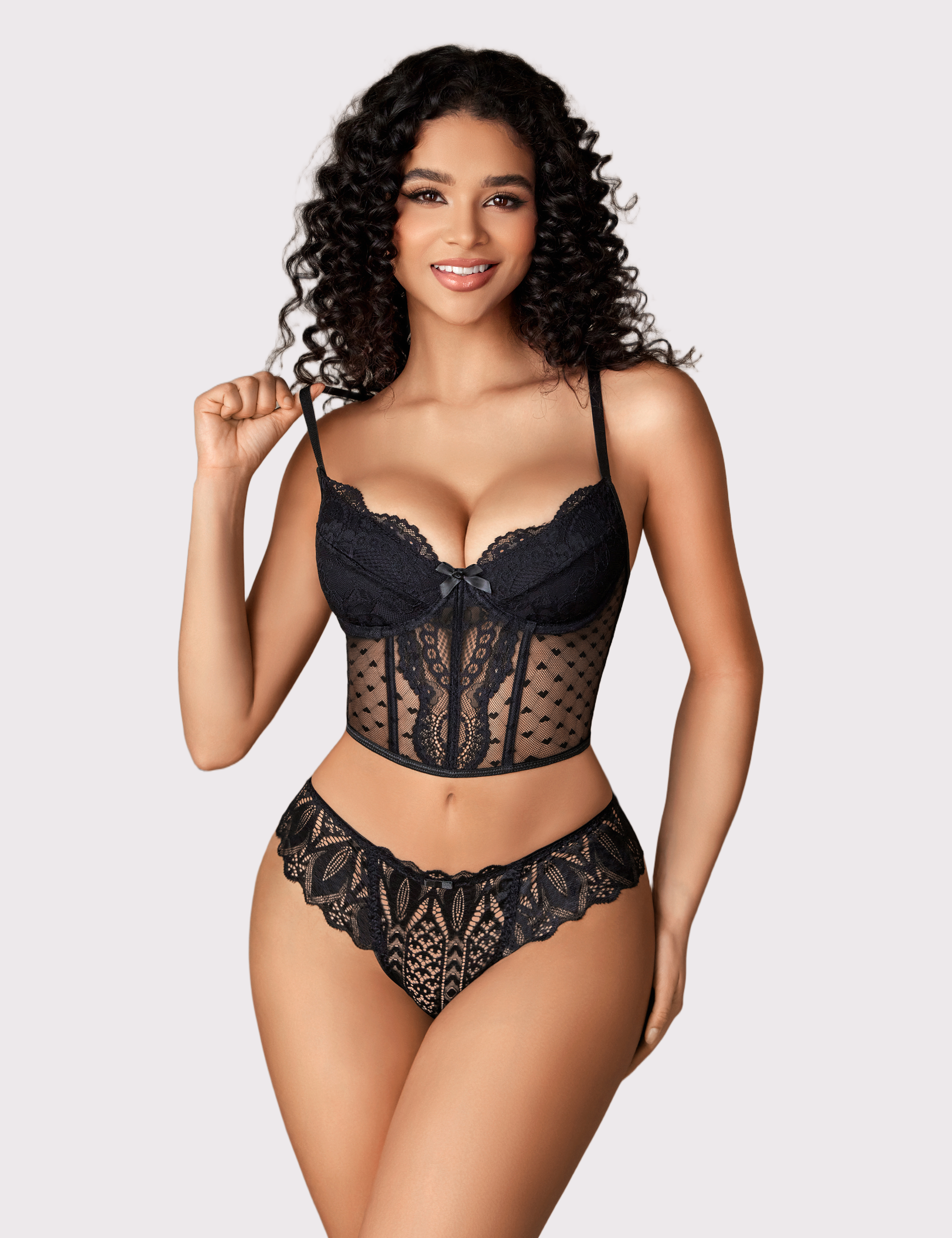 Lace Thongs Cross Back Underwear