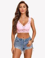 Lace Bra Non Padded Longline Bralette