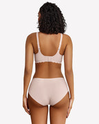 Wireless V Neck Seamless Full Coverage Bra