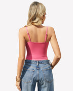 V Neck Spaghetti Strap Y2K Cami Tops