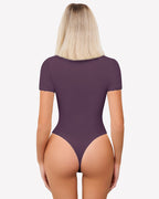 Lace V Neck Double Lined Bodysuits