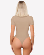Lace V Neck Double Lined Bodysuits