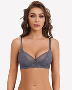 Unlined Mesh Full Coverage Bras
