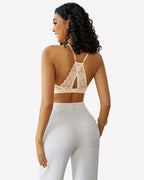 Lace Racerback Wireless Unlined Bralette Bra