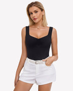 Sweetheart Neck Ruched Bodysuit