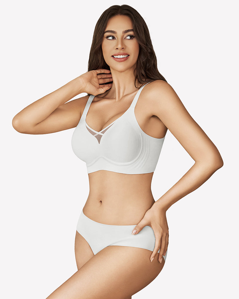 Mesh Bralette Seamless Push Up Bras