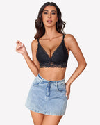 Floral Lace Bralettes Deep V Sexy Bras