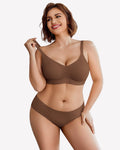 Lace Full Coverage Wireless Padded Seamless Bra