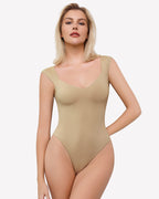 Seamless Tank Top Thong Body Suit
