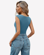 Seamless Tank Top Thong Body Suit