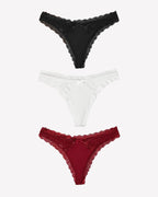 Low Rise Thong with Criss Cross Back