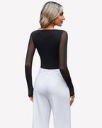 Mesh Long Sleeve Bodysuit
