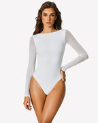 Mesh Long Sleeve Bodysuit
