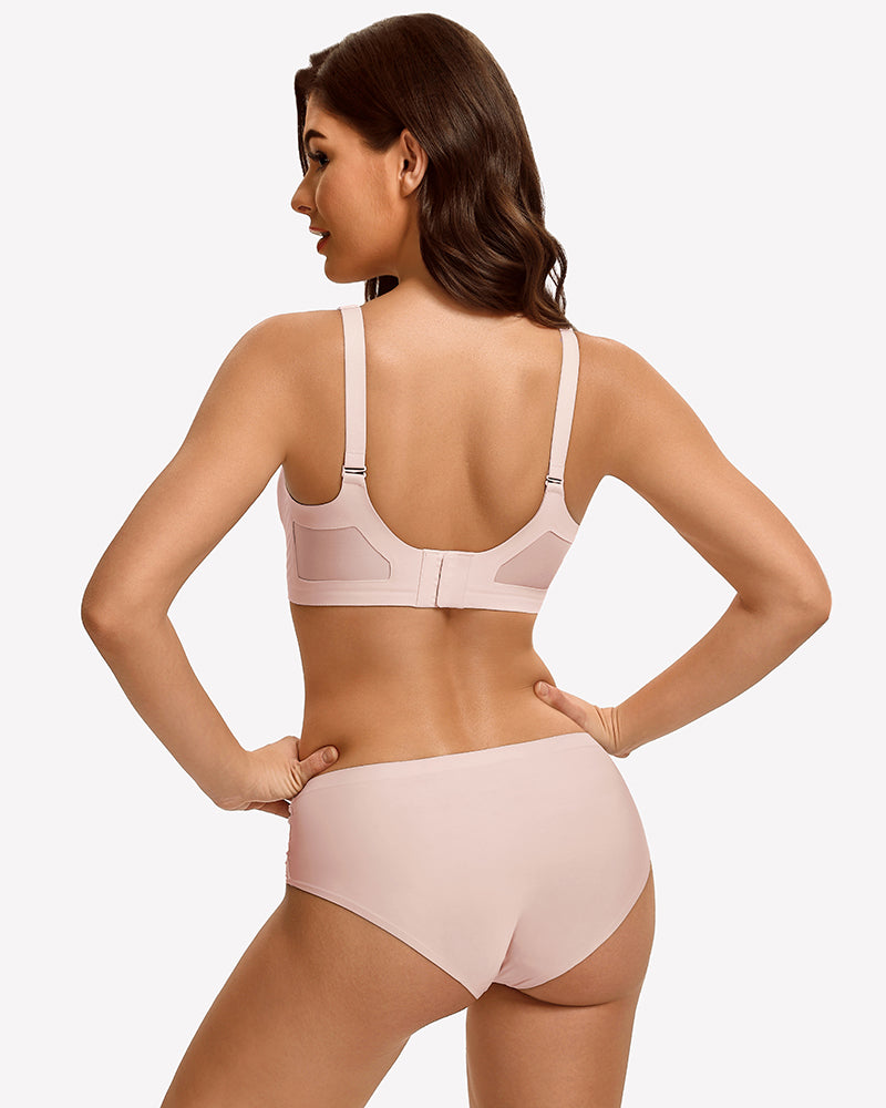 Seamless Push Up Full Coverage Bra Mesh Comfy Bralette
