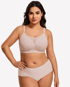 Seamless Push Up Full Coverage Bra Mesh Comfy Bralette