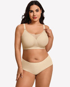 Seamless Push Up Full Coverage Bra Mesh Comfy Bralette