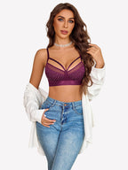 Rhinestone Wireless Bralettes Unlined Bra