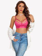 Rhinestone Wireless Bralettes Unlined Bra