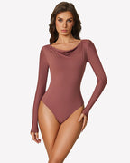 Off the Shoulder Long Sleeve Bodysuit