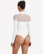 Long Sleeve Turtle Leotard Tops