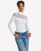 Long Sleeve Turtle Leotard Tops