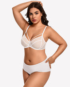 Sheer Mesh Full Coverage Unlined Minimier Bra