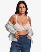 Sheer Mesh Full Coverage Unlined Minimier Bra