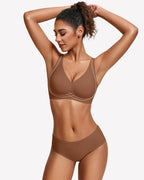 Jelly Bras Seamless Push Up Deep V Comfort Bra
