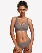 Jelly Bras Seamless Push Up Deep V Comfort Bra