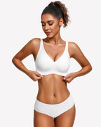 Jelly Bras Seamless Push Up Deep V Comfort Bra