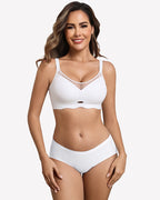 V Neck Wireless Bra Lifting Sexy Mesh Bra