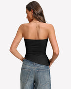 Strapless Tube Top Double Lined & Non-Slip Tops