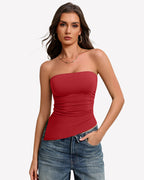 Strapless Tube Top Double Lined & Non-Slip Tops