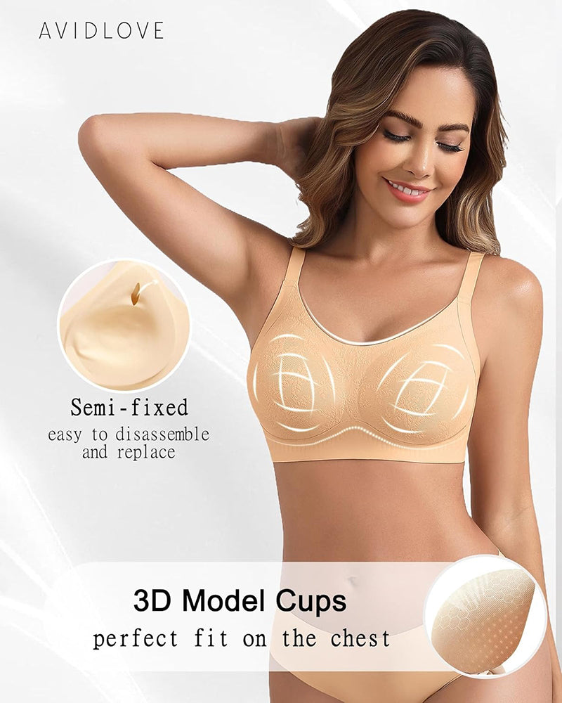 Jelly Wireless Bras Full Coverage Everyday Bras