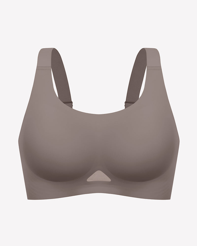 Wireless Jelly Bra - U Neck Seamless Padded Bralette
