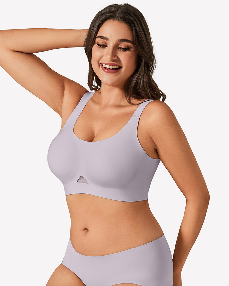 Wireless Jelly Bra - U Neck Seamless Padded Bralette