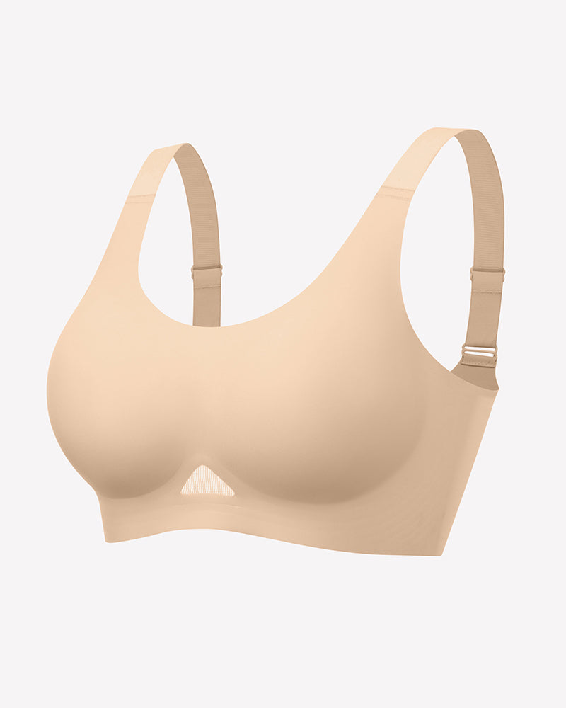 Wireless Jelly Bra - U Neck Seamless Padded Bralette