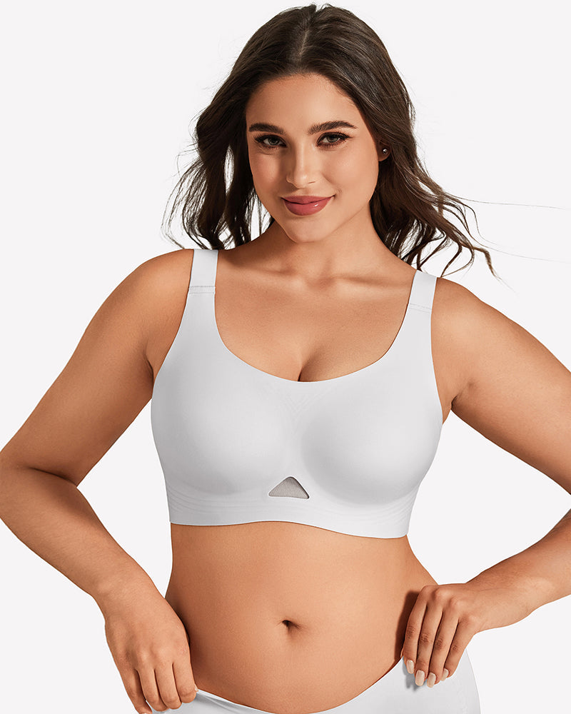 Wireless Jelly Bra - U Neck Seamless Padded Bralette