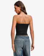 Tube Tops Going Out Double Lined Basic Y2K Tank Top