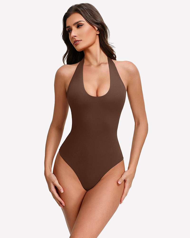 Halter Bodysuit Going Out Backless Tank Top