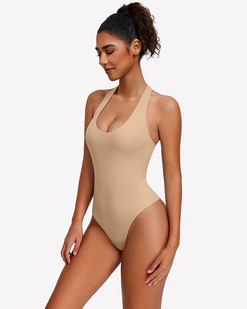Halter Bodysuit Going Out Backless Tank Top