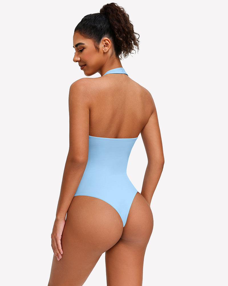 Halter Bodysuit Going Out Backless Tank Top