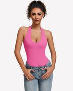 Halter Bodysuit Going Out Backless Tank Top