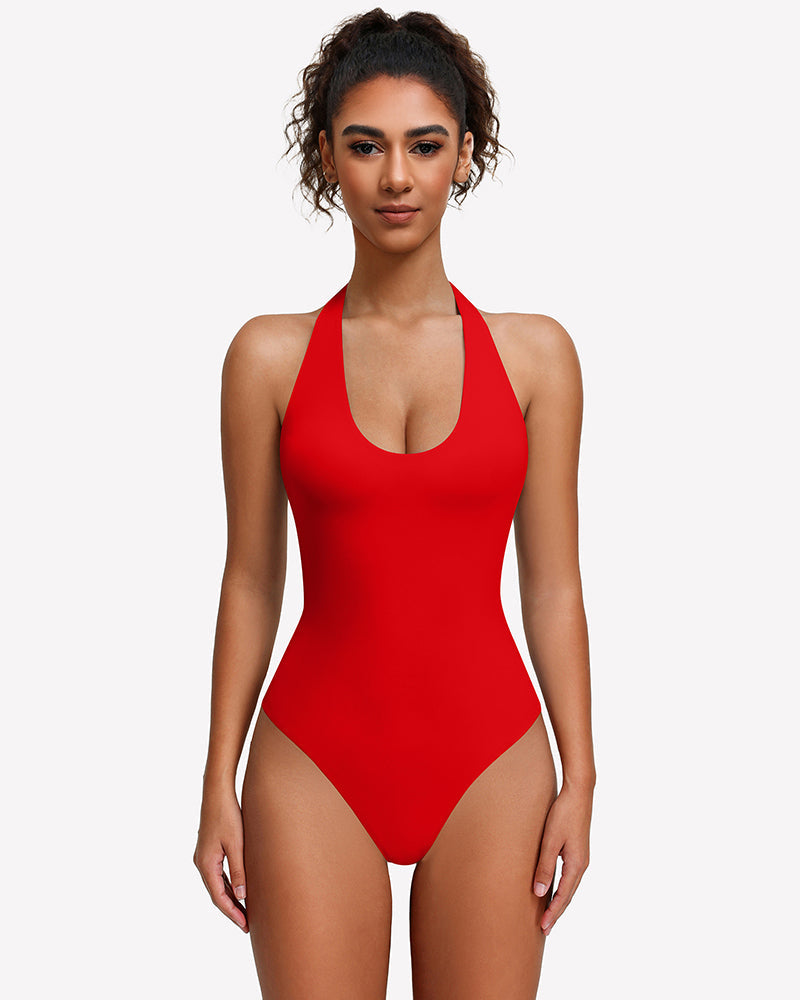Halter Bodysuit Going Out Backless Tank Top