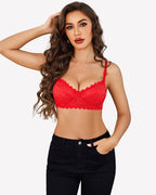 Lace Bra Underwire Unlined Sheer Mesh Bras