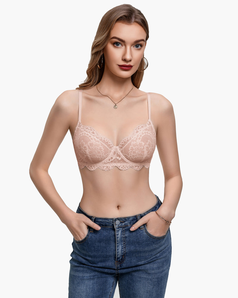 Lace Balconette Underwire Unlined Everyday Bra
